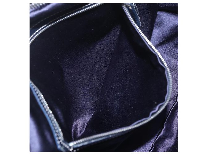 FENDI Zucchino Canvas Shoulder Bag Navy Silver - vista 23