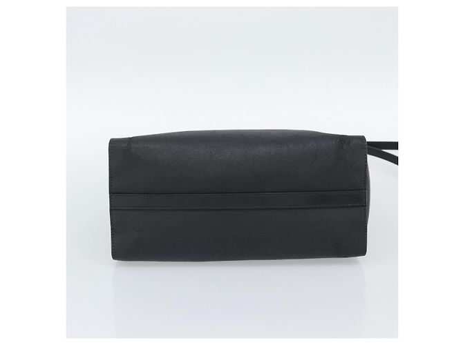 PRADA Hand Bag Safiano Leather 2way Black Gold - vista 11