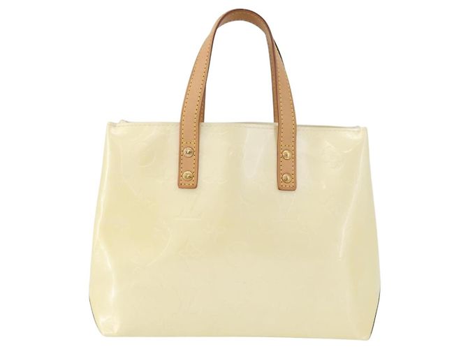 LOUIS VUITTON Monogram Vernis Reade PM Hand Bag Perle M91336 LV - vista 13