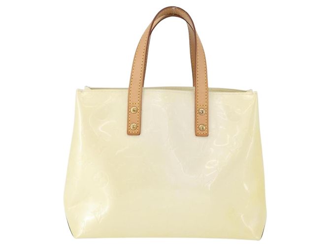 LOUIS VUITTON Monogram Vernis Reade PM Hand Bag Perle M91336 LV - vista 2