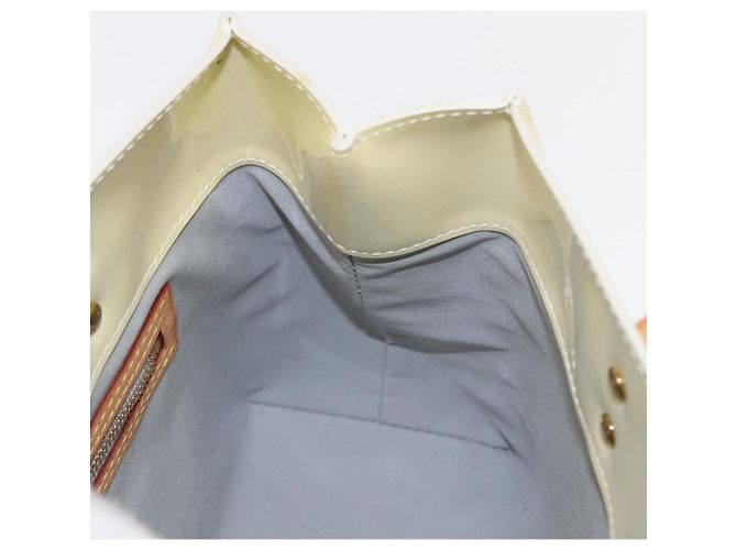 LOUIS VUITTON Monogram Vernis Reade PM Hand Bag Perle M91336 LV - vista 19