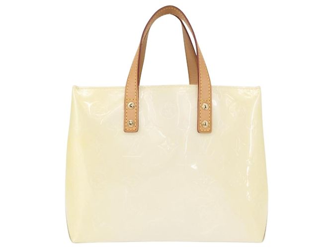 LOUIS VUITTON Monogram Vernis Reade PM Hand Bag Perle M91336 LV - vista 2
