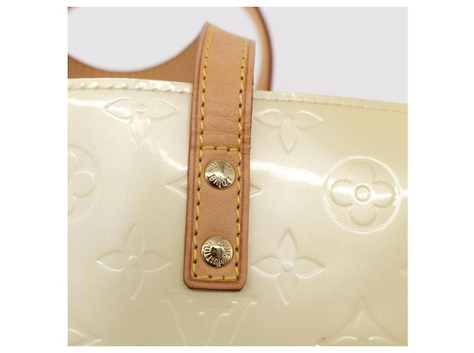 LOUIS VUITTON Monogram Vernis Reade PM Hand Bag Perle M91336 LV - vista 9