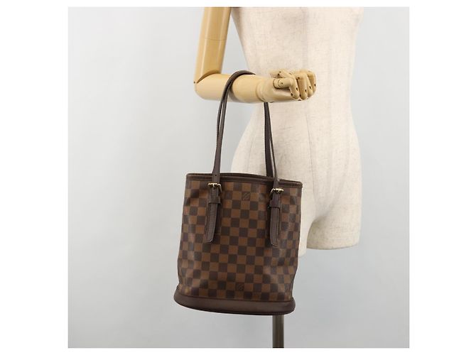 LOUIS VUITTON Damier Ebene Marais Shoulder Bag N42240 LV - vista 23