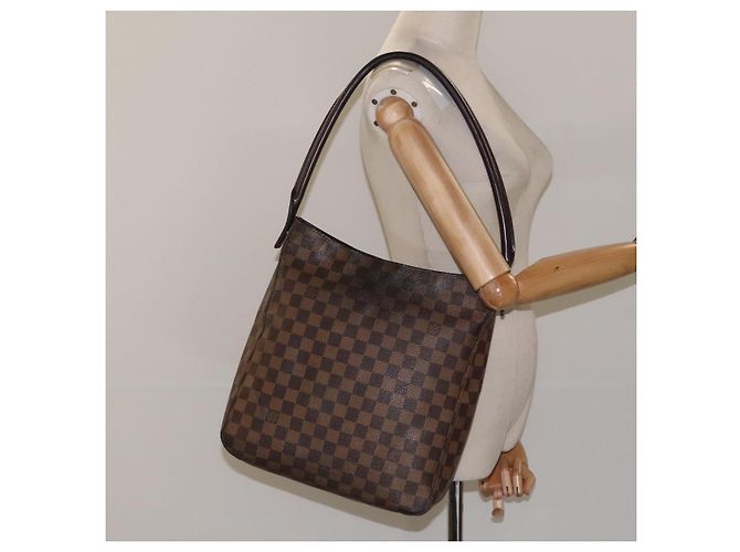 LOUIS VUITTON Damier Ebene Looping GM Shoulder Bag N51144 LV - vista 22