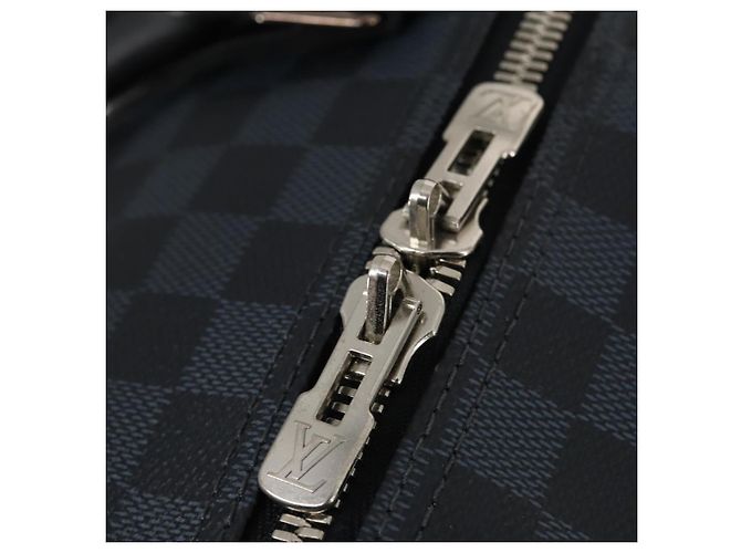 LOUIS VUITTON Damier Cobalt Keepall Bandouliere 55 Boston Bag N41356 - vista 21