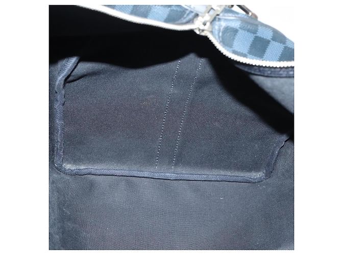 LOUIS VUITTON Damier Cobalt Keepall Bandouliere 55 Boston Bag N41356 - vista 23