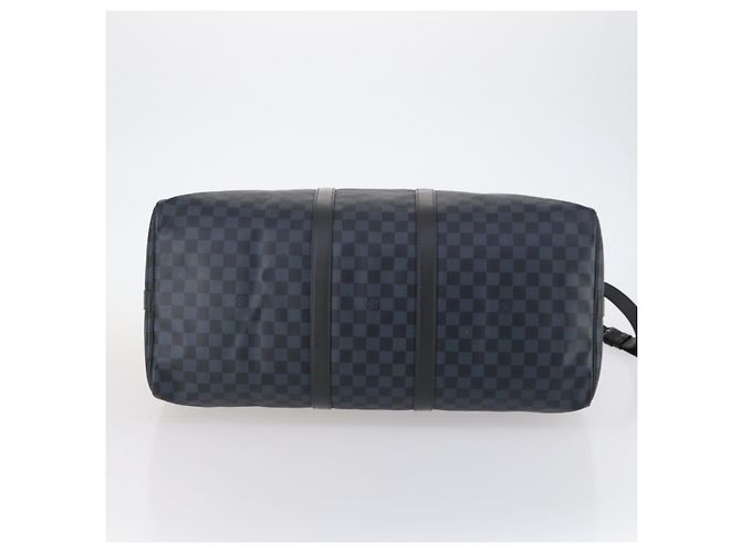 LOUIS VUITTON Damier Cobalt Keepall Bandouliere 55 Boston Bag N41356 - vista 5