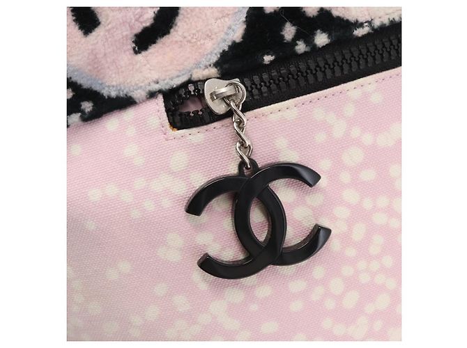 CHANEL Tote Bag Canvas Pink Silver CC - vista 18