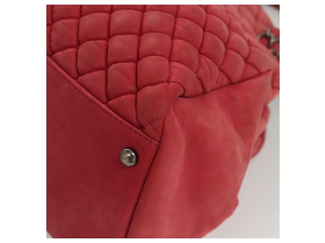CHANEL Matelasse Chain Shoulder Bag Lamb Skin Pink Silver CC - vista 15