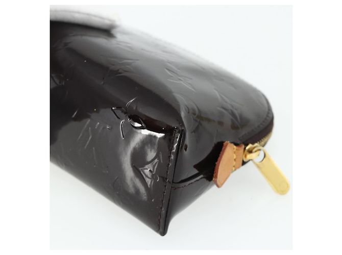 LOUIS VUITTON Monogram Vernis Pochette Cosmetic PM Amarante M91495 - vista 15