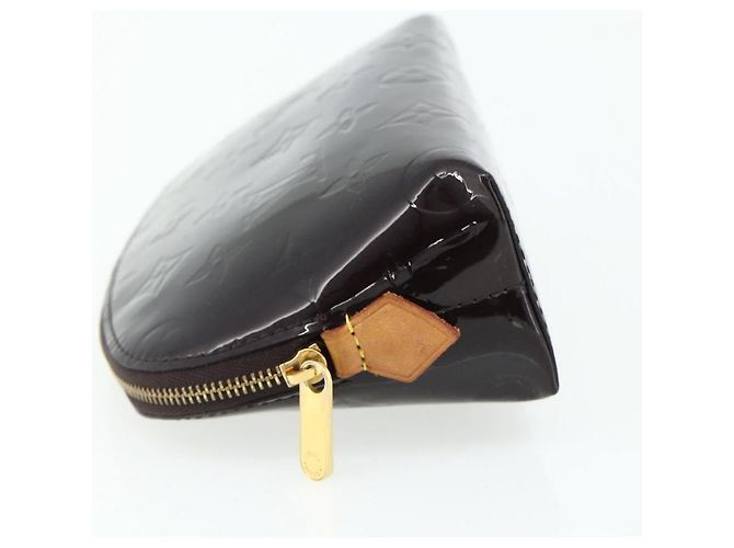 LOUIS VUITTON Monogram Vernis Pochette Cosmetic PM Amarante M91495 - vista 3