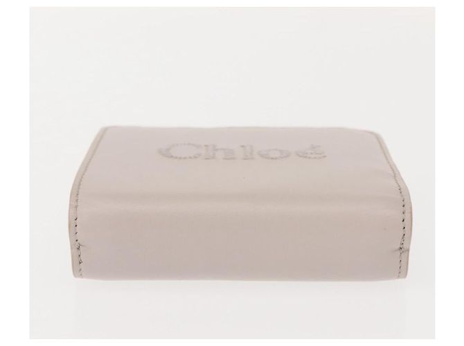Chloé Chloe Sense Portemonnaie Leder Ivory - Ansicht 6
