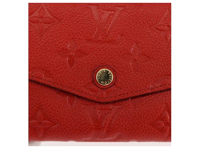 LOUIS VUITTON Monogram Empreinte Portefeuille Curieuse Red M60300 - vista 17