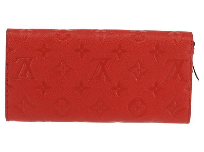 LOUIS VUITTON Monogram Empreinte Portefeuille Curieuse Red M60300 - vista 2
