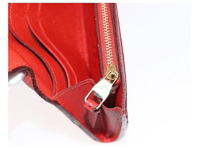 LOUIS VUITTON Monogram Empreinte Portefeuille Curieuse Red M60300 - vista 20