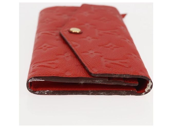 LOUIS VUITTON Monogram Empreinte Portefeuille Curieuse Red M60300 - vista 3