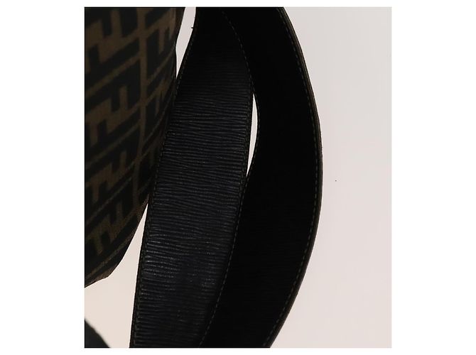 FENDI Zucca Canvas Rucksack Braun Schwarz gold - Ansicht 8