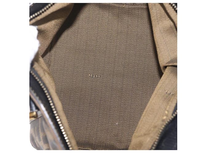 FENDI Zucca Canvas Hand Bag Black Brown - vista 11