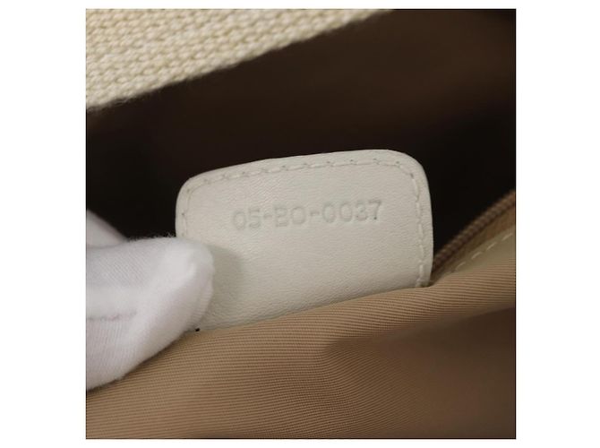Christian Dior Trotter Canvas Tote Bag Beige Silver - Ansicht 24