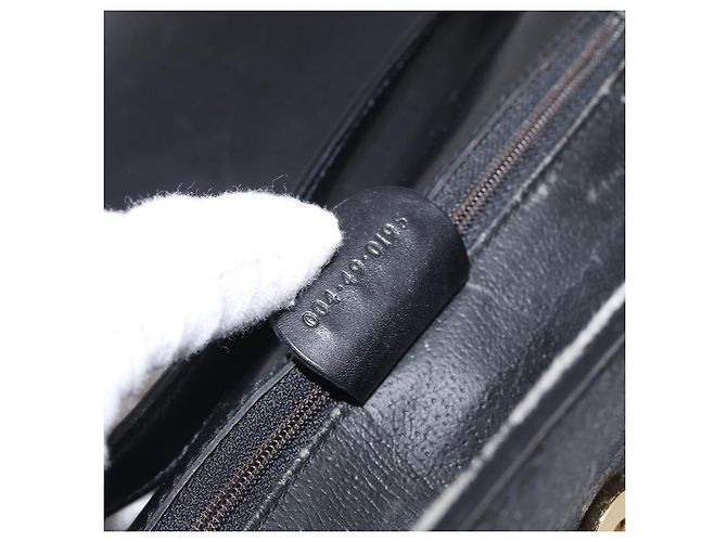 GUCCI GG Canvas Shoulder Bag Black Gold 004 49 0195 - vista 21