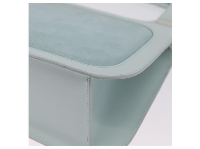 LOEWE Handtasche Wildleder Hellblau Gold - Ansicht 18