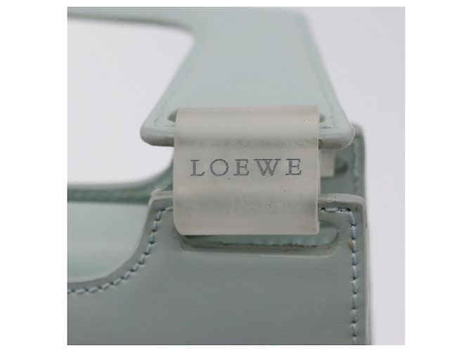 LOEWE Handtasche Wildleder Hellblau Gold - Ansicht 19