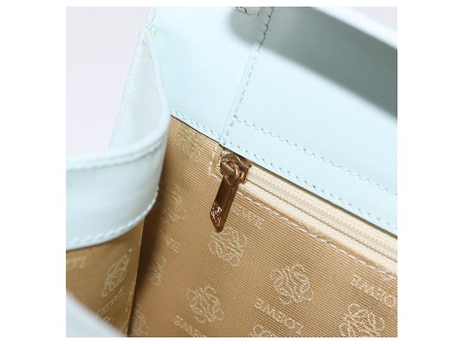 LOEWE Handtasche Wildleder Hellblau Gold - Ansicht 24