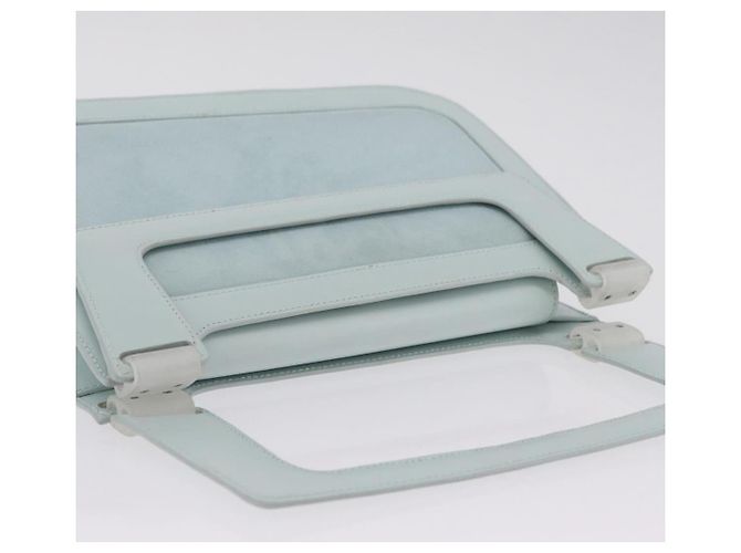 LOEWE Handtasche Wildleder Hellblau Gold - Ansicht 8