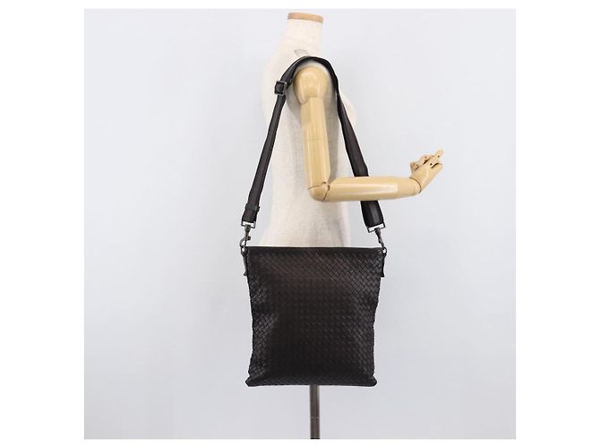 Bottega Veneta INTRECCIATO Shoulder Bag Leather Brown - vista 23