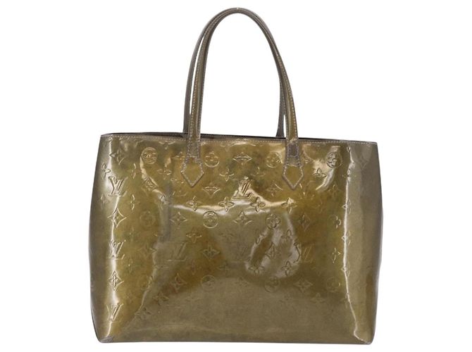 LOUIS VUITTON Monogram Vernis Wilshire PM Bag Gris Art Deco M91627 - vista 2