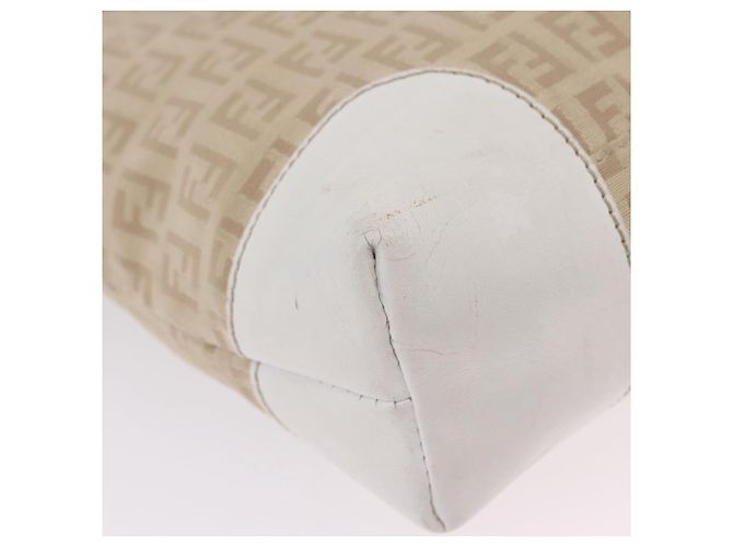 FENDI Zucchino Canvas Hand Bag Beige Gold - vista 17