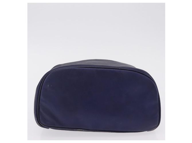 LOEWE Chain Hand Bag Leather Navy Gold - vista 6