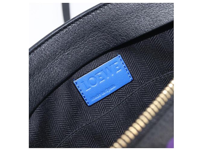 LOEWE Shoulder Bag Leather Black Gold - vista 18