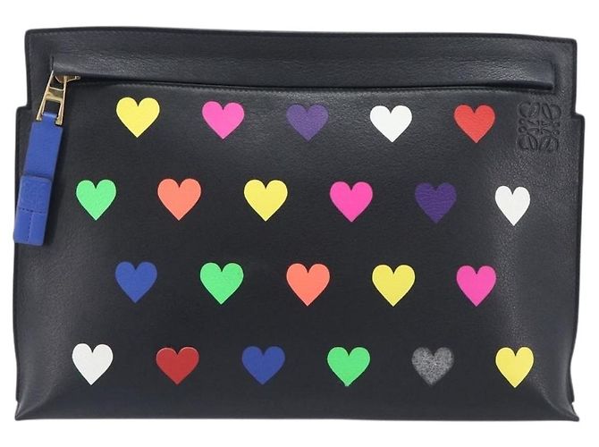 LOEWE Shoulder Bag Leather Black Gold - vista 2