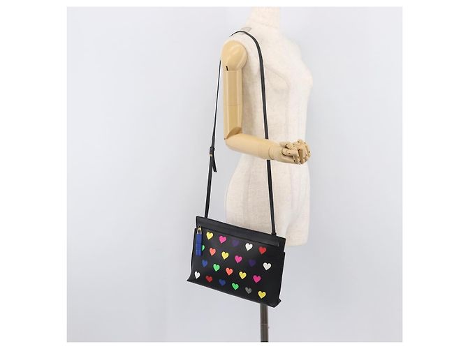 LOEWE Shoulder Bag Leather Black Gold - vista 26