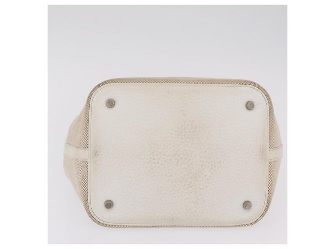 Hermès HERMES Picotan MM Hand Bag Canvas Beige Silver - vista 12