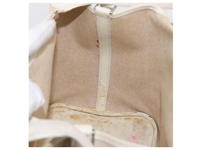 Hermès HERMES Picotan MM Hand Bag Canvas Beige Silver - vista 21