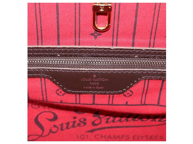 LOUIS VUITTON Damier Ebene Neverfull MM Tote Bag N51105 LV - vista 25
