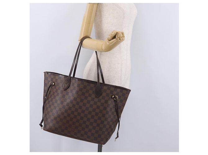 LOUIS VUITTON Damier Ebene Neverfull MM Tote Bag N51105 LV - vista 36