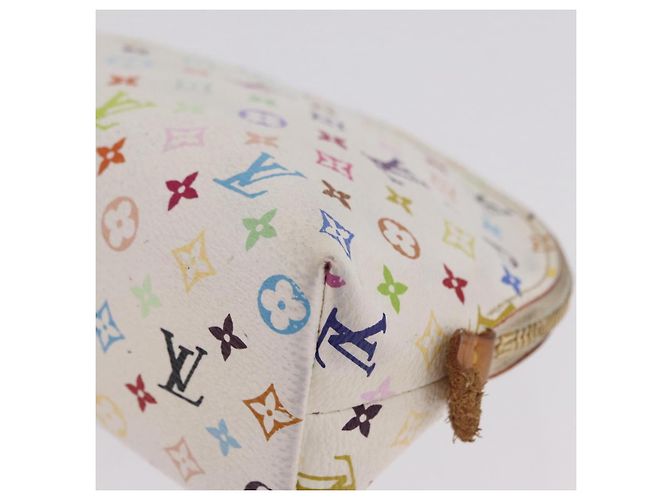 LOUIS VUITTON Monogram Multicolor Pochette PM Pouch White M47354 LV - vista 10