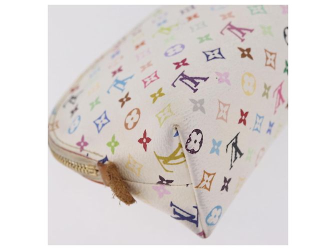 LOUIS VUITTON Monogram Multicolor Pochette PM Pouch White M47354 LV - vista 11