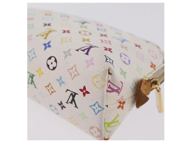 LOUIS VUITTON Monogram Multicolor Pochette PM Pouch White M47354 LV - vista 12