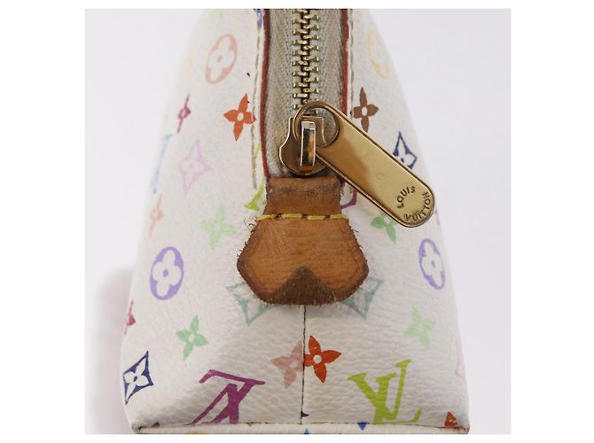 LOUIS VUITTON Monogram Multicolor Pochette PM Pouch White M47354 LV - vista 14