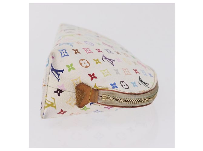 LOUIS VUITTON Monogram Multicolor Pochette PM Pouch White M47354 LV - vista 4