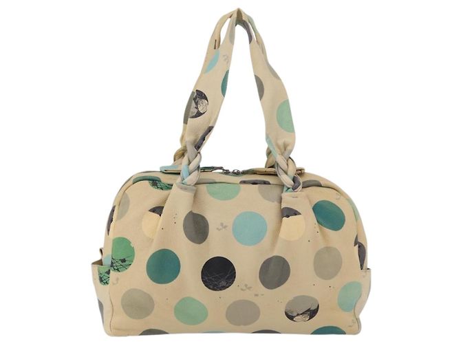 Céline CELINE Boston Tasche Leder Beige Silber - Ansicht 4