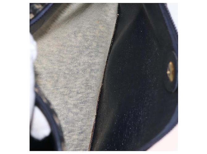 Christian Dior Trotter Canvas Shoulder Bag Navy Gold - vista 25