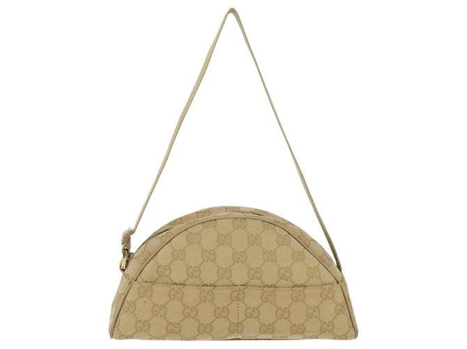 GUCCI GG Canvas Shoulder Bag Beige Gold 90781 - vista 2