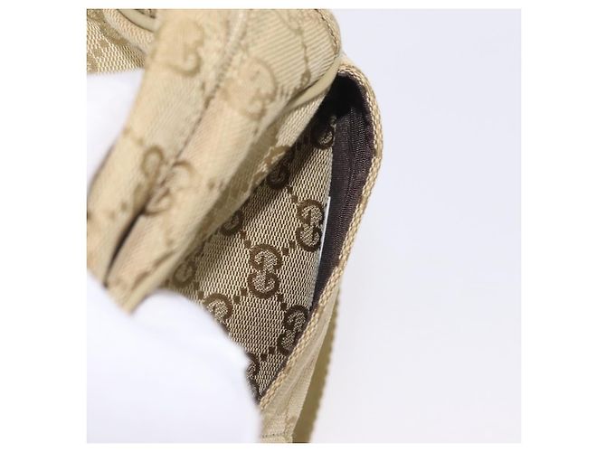 GUCCI GG Canvas Shoulder Bag Beige Gold 90781 - vista 20