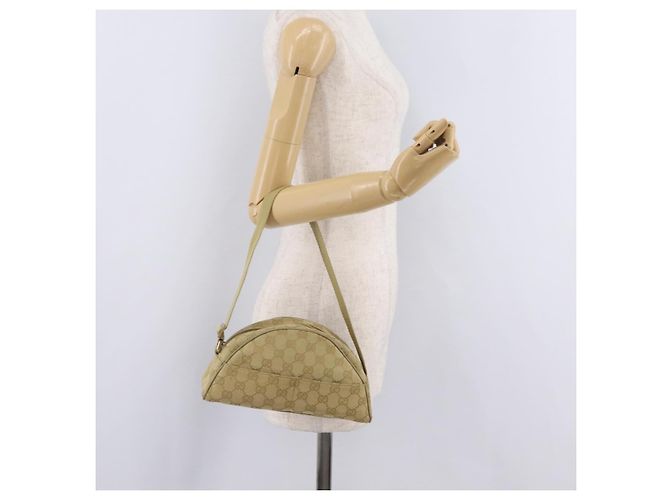 GUCCI GG Canvas Shoulder Bag Beige Gold 90781 - vista 22